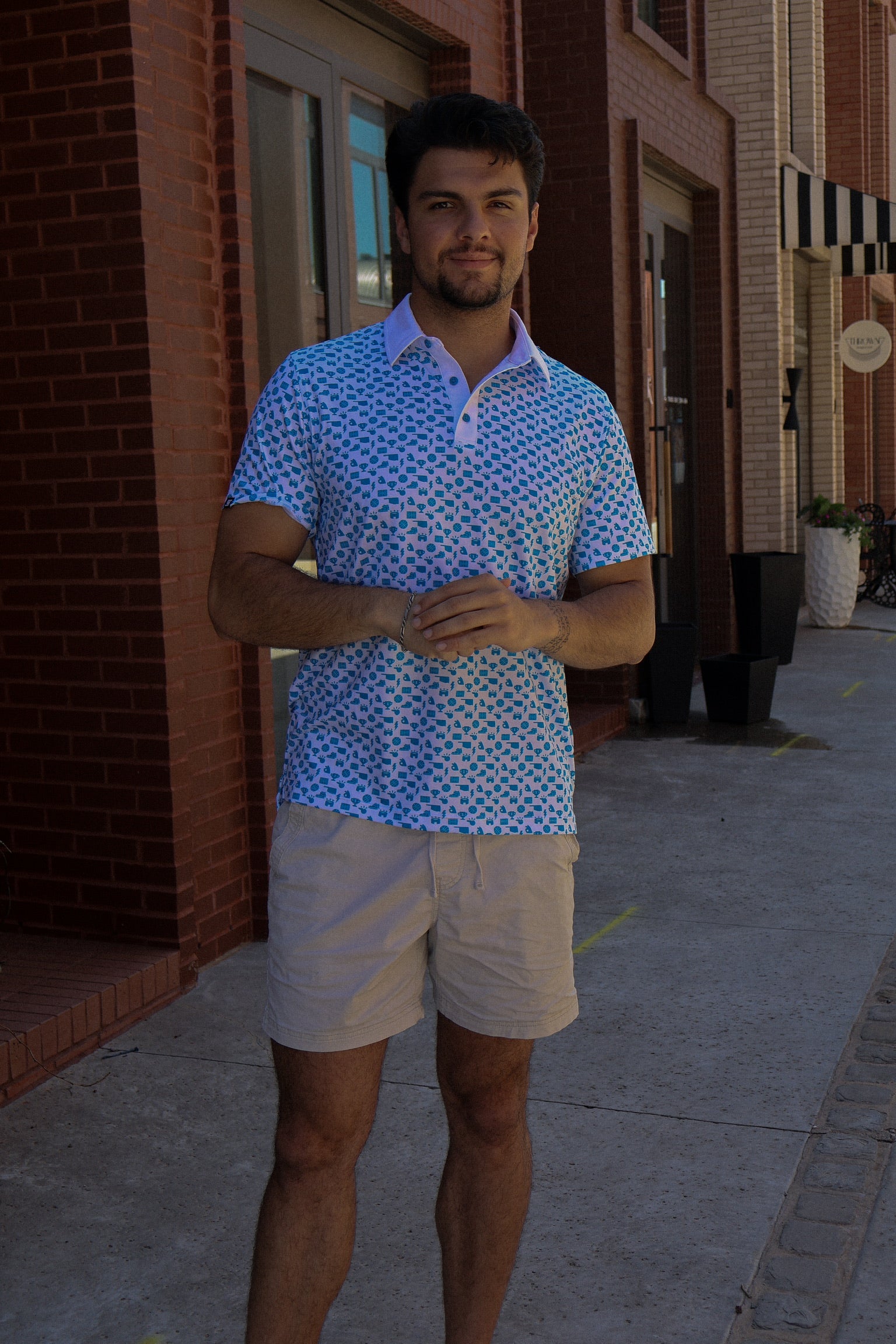 OKC Pattern Polo – Double Team